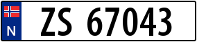 Truck License Plate